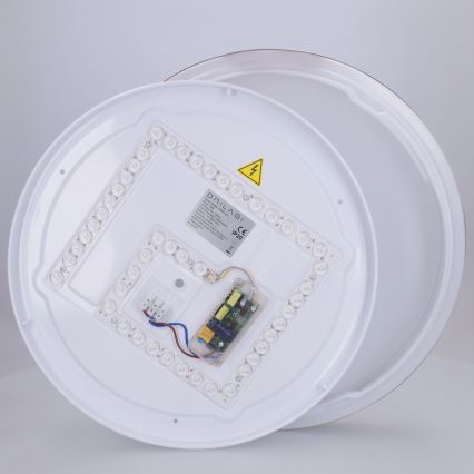 Brilagi - Plafonieră LED reglabilă FANCIA, 48W, 230V, 3000–6500K, Ø 39 cm, argintiu + telecomandă