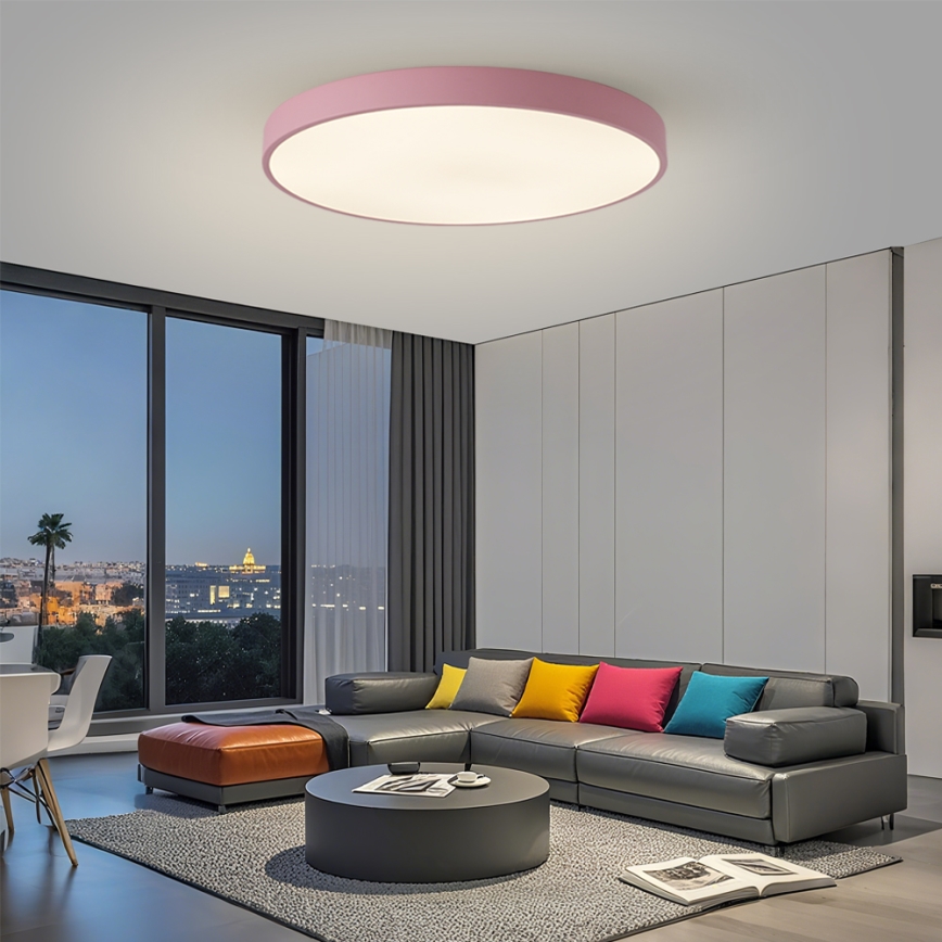 Brilagi - Corp de iluminat LED reglabil POOL SMART, 128W, 230V, Ø 100 cm, 3000-6000K, Wi-Fi Tuya + telecomandă, roz