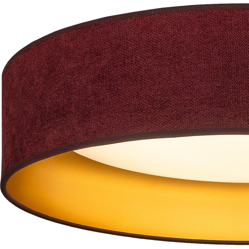 Brilagi - Plafonieră LED VELVET SIMPLE LED/24W/230V 3000K Ø 45 cm vișiniu/auriu