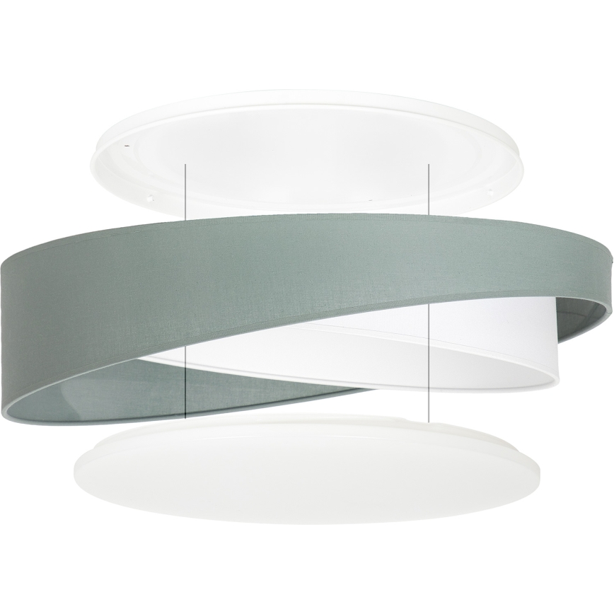 BRILAGI - Plafonieră LED VELVET TWIST LED/24W/230V 4000K Ø 55 cm verde/alb