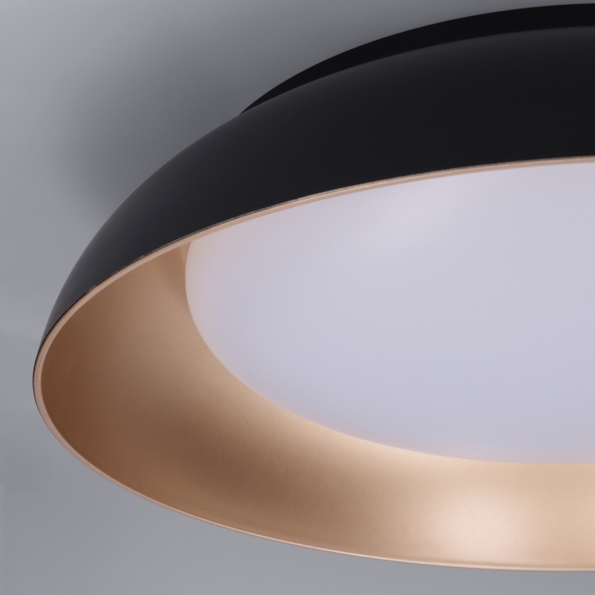 Brilagi - Plafonieră LED dimabilă ALVA, 48 W, 230 V, 3000–6500 K, Ø51 cm, neagră + telecomandă