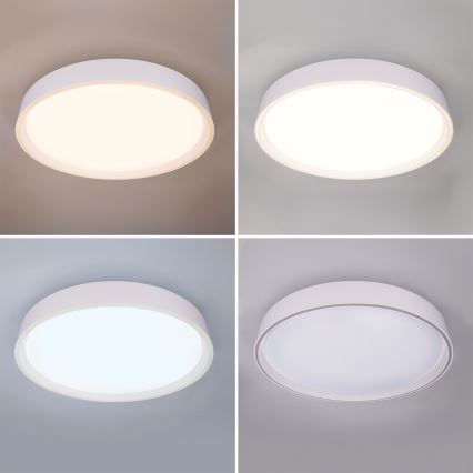 Brilagi - Plafonier LED reglabil NANCI LED/60W/230V 3000-6500K Ø 49 cm alb + telecomandă
