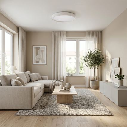 Brilagi - Plafonier LED reglabil NANCI LED/60W/230V 3000-6500K Ø 49 cm alb + telecomandă