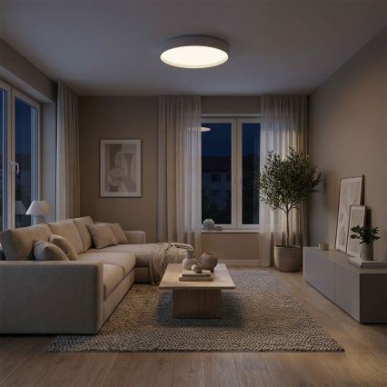 Brilagi - Plafonier LED reglabil NANCI LED/60W/230V 3000-6500K Ø 49 cm alb + telecomandă