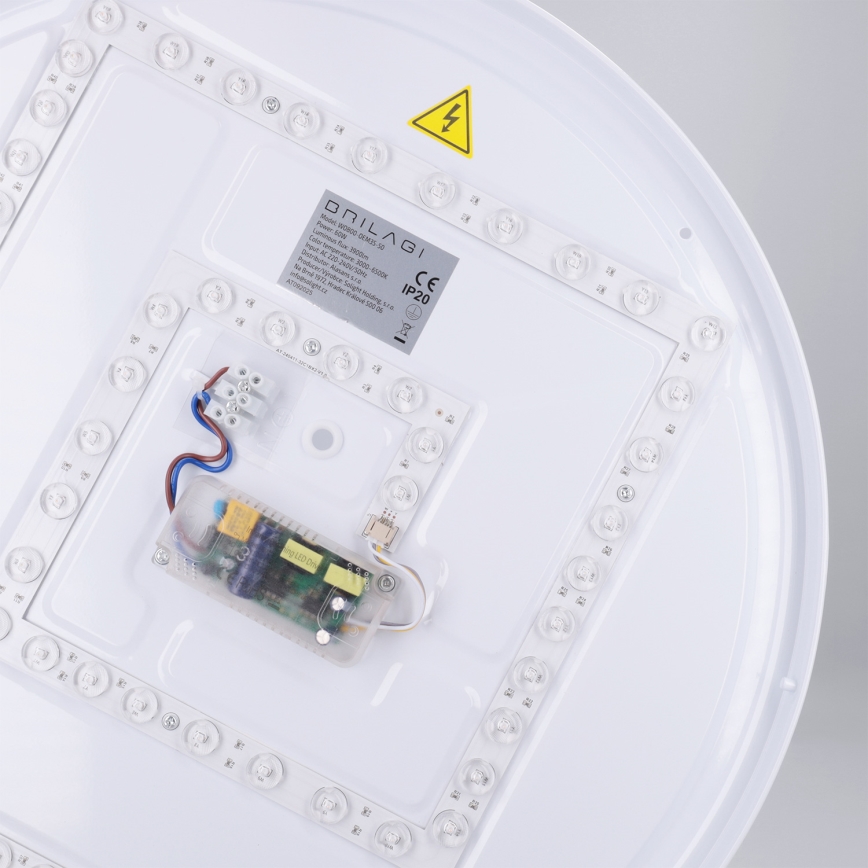 Brilagi - Plafonier LED reglabil NANCI LED/60W/230V 3000-6500K Ø 49 cm alb + telecomandă