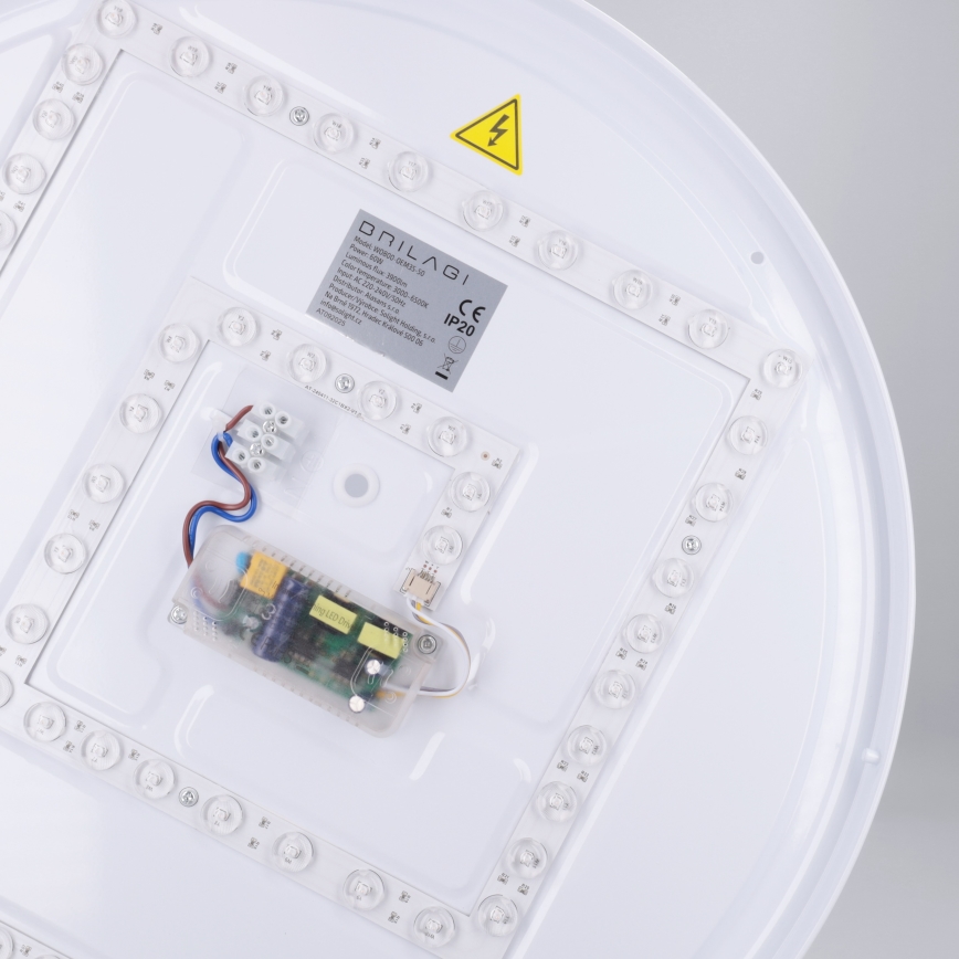 Brilagi - Plafonier LED reglabil NANCI LED/60W/230V 3000-6500K Ø 49 cm alb + telecomandă