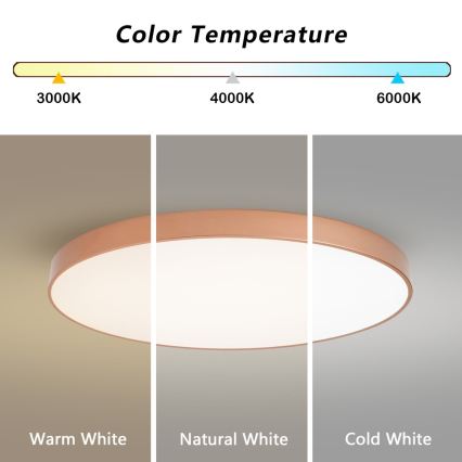 BRILAGI - Corp de iluminat LED reglabil pentru tavan POOL SMART LED/128W/230V 100 cm 3000-6000K Wi-Fi Tuya bronz + telecomandă