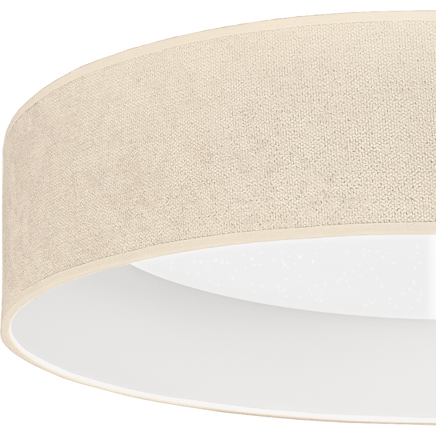 Brilagi - Plafonieră LED reglabilă VELVET SMARTIX STARS LED/36W/230V 3000-6000K Ø 55 cm crem Wi-Fi Tuya Beacon + telecomandă