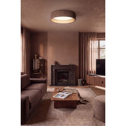 Brilagi - Lampă de tavan LED reglabilă VELVET SMARTIX STARS LED/24W/230V 3000-6000K Ø 45 cm maro/auriu Wi-Fi Tuya Beacon + telecomandă