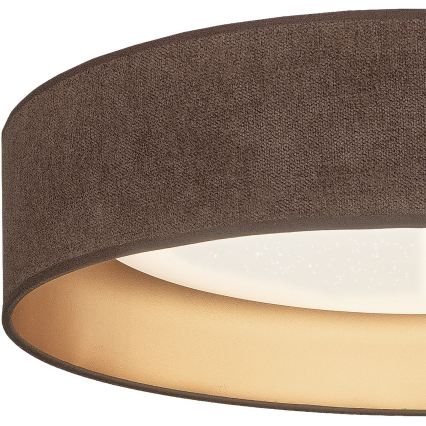 Brilagi - Lampă de tavan LED reglabilă VELVET SMARTIX STARS LED/24W/230V 3000-6000K Ø 45 cm maro/auriu Wi-Fi Tuya Beacon + telecomandă