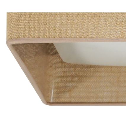 Brilagi - Plafonieră LED cu reglare a intensității VELVET SQUARE SMART LED/36W/230V 60x60 cm 2700-6500K Wi-Fi Tuya + telecomandă maro