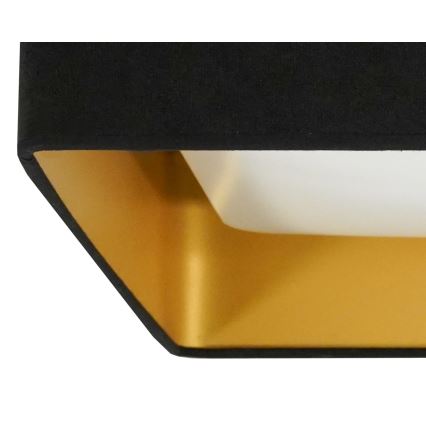 Brilagi - Plafonieră LED dimabilă VELVET SQUARE SMART, 36W, 230V, 60 x 60 cm, 2700–6500K, Wi‑Fi Tuya + telecomandă, negru