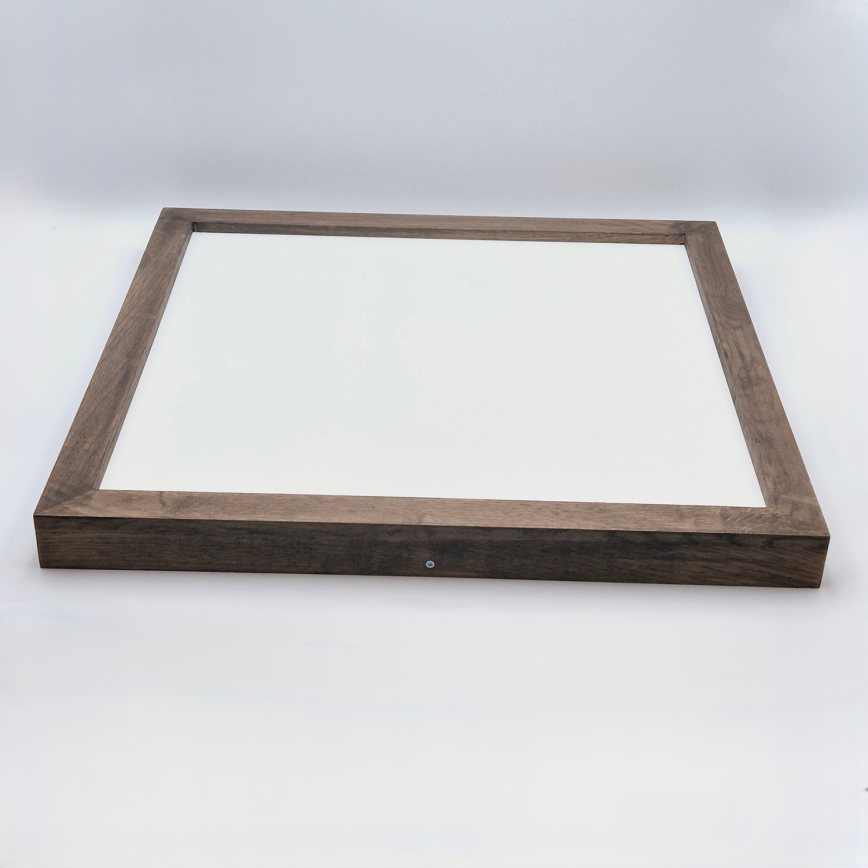 BRILAGI - Plafonieră LED reglabilă pentru baie WOODY FRAME LED/50W/230V stejar nuc 60x60 cm 3000-6000K IP44 + telecomandă