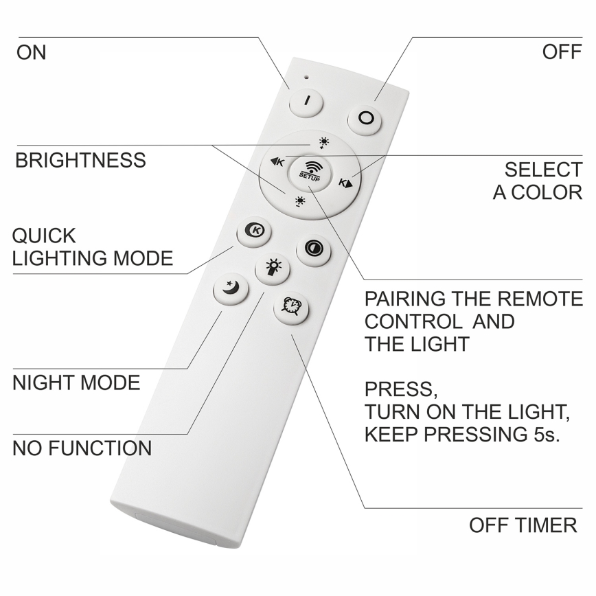 BRILAGI - Plafonieră LED reglabilă pentru baie WOODY FRAME LED/50W/230V stejar nuc 60x60 cm 3000-6000K IP44 + telecomandă
