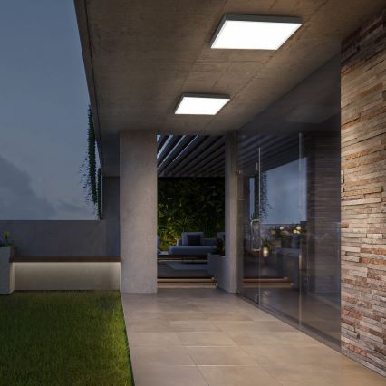 Brilagi - Plafonieră LED reglabilă pentru baie FRAME SMART LED/50W/230V 60x60 cm 3000-6000K IP44 albă + telecomandă