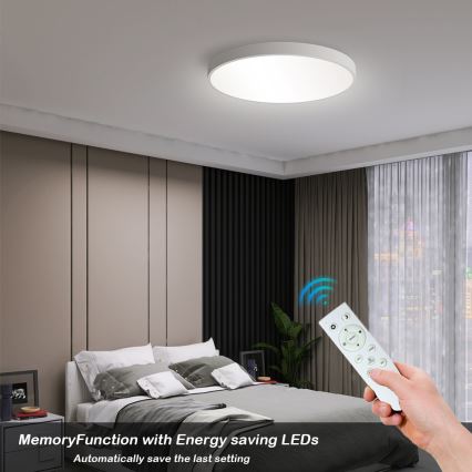 Brilagi - Plafonier LED dimabil POOL SMART LED/60W/230V, 50 cm, 3000-6000K, Wi-Fi Tuya + telecomandă, alb