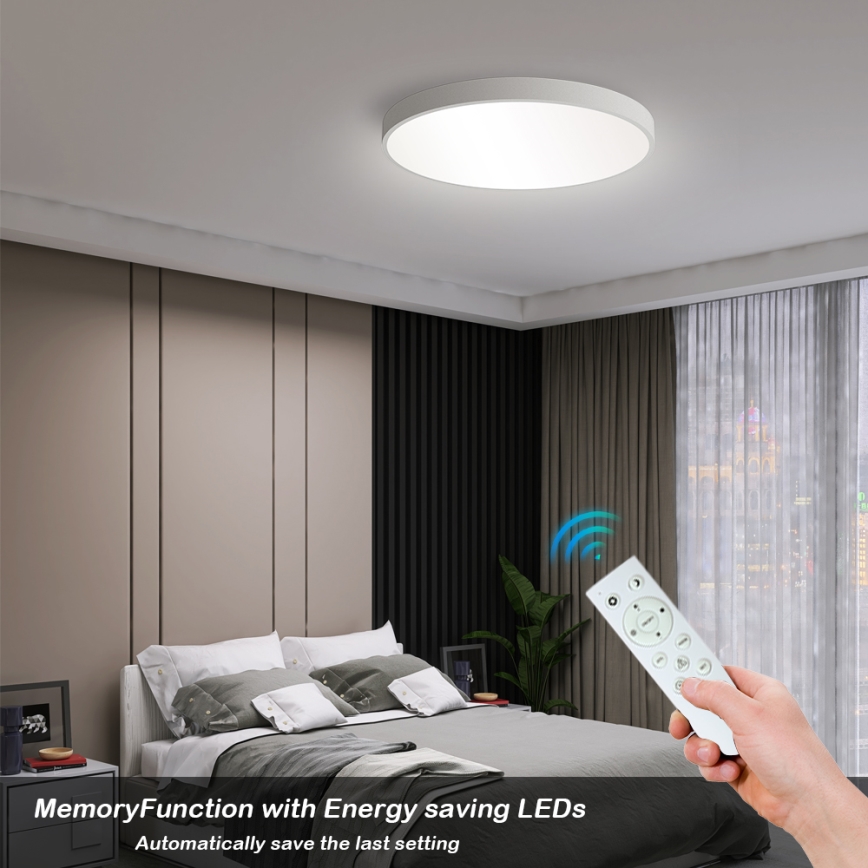 Brilagi - Plafonier LED dimabil POOL SMART LED/60W/230V, 50 cm, 3000-6000K, Wi-Fi Tuya + telecomandă, alb