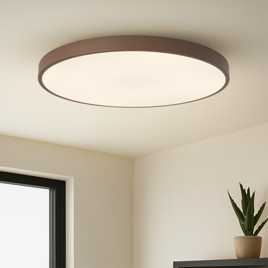 Brilagi - Lampă LED dimabilă POOL SMART, 128 W, 230 V, Ø 100 cm, Wi‑Fi Tuya + telecomandă, maro