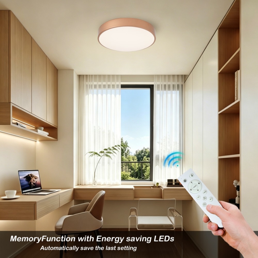 BRILAGI - Plafonieră LED dimabilă POOL SMART LED/48W/230V 3000-6000K Ø 40 cm Wi-Fi Tuya cupru + telecomandă