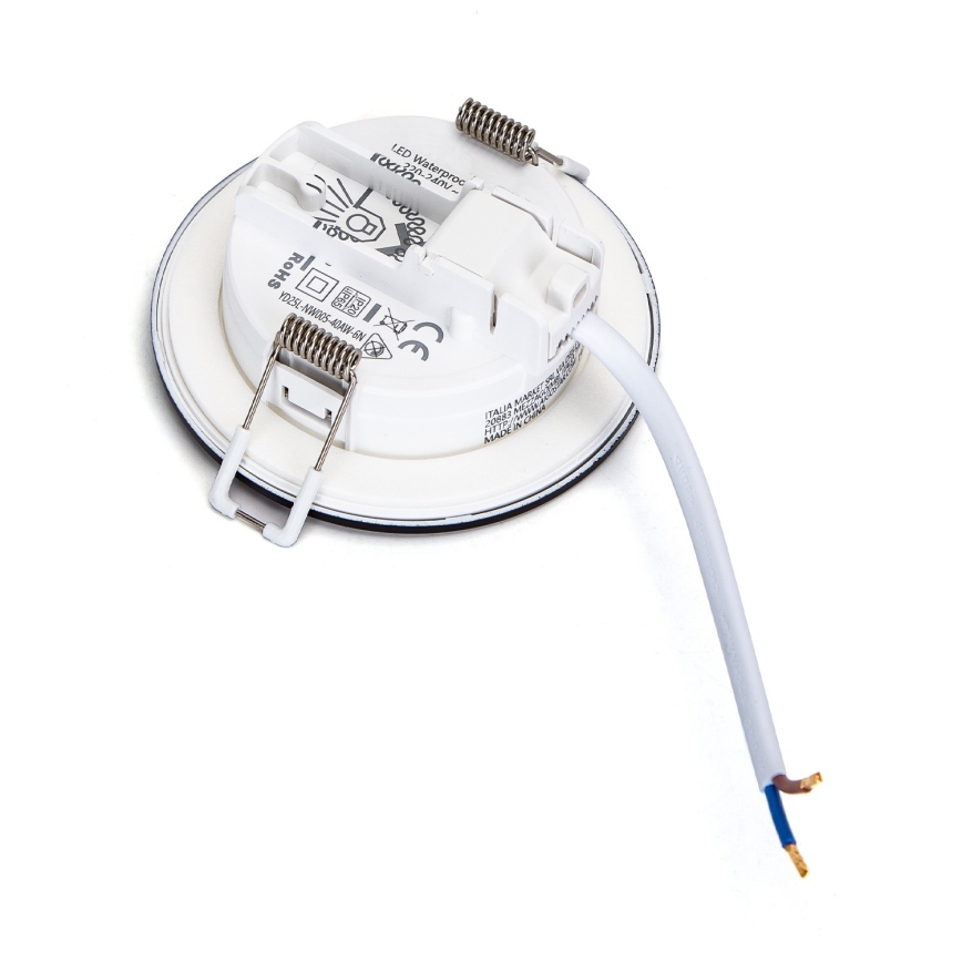 Brilagi - LED Corp de iluminat încastrat pentru baie LED/4,8W/230V 6000K negru IP65