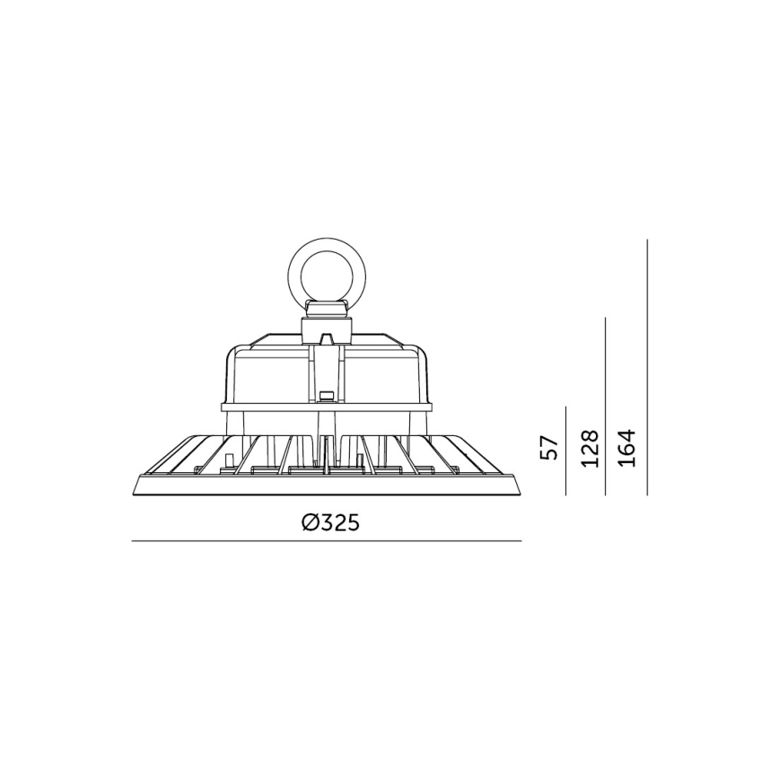 Brilagi - Corp de iluminat industrial de tavan TITAN PRO HIGHBAY LED/200W/230V 4000K IP65