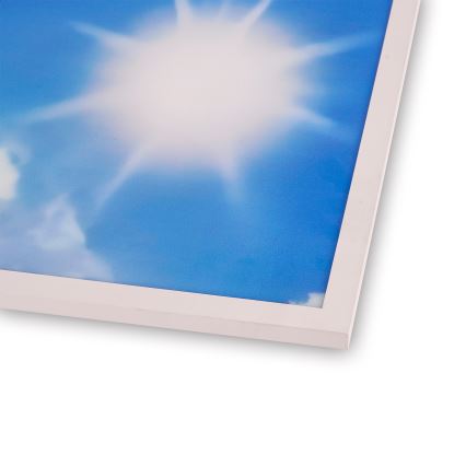 Brilagi - Plafonieră LED dimabilă SLIMFRAME LED/58W/230V 60x60 cm 3000-6000K, finisaj argintiu/albastru + telecomandă