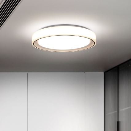 Brilagi - Plafonieră LED RGB dimabilă FLOCO LED/30W/230V Ø 39,5 cm 3000-6500K Wi-Fi Tuya + LED/6W + telecomandă