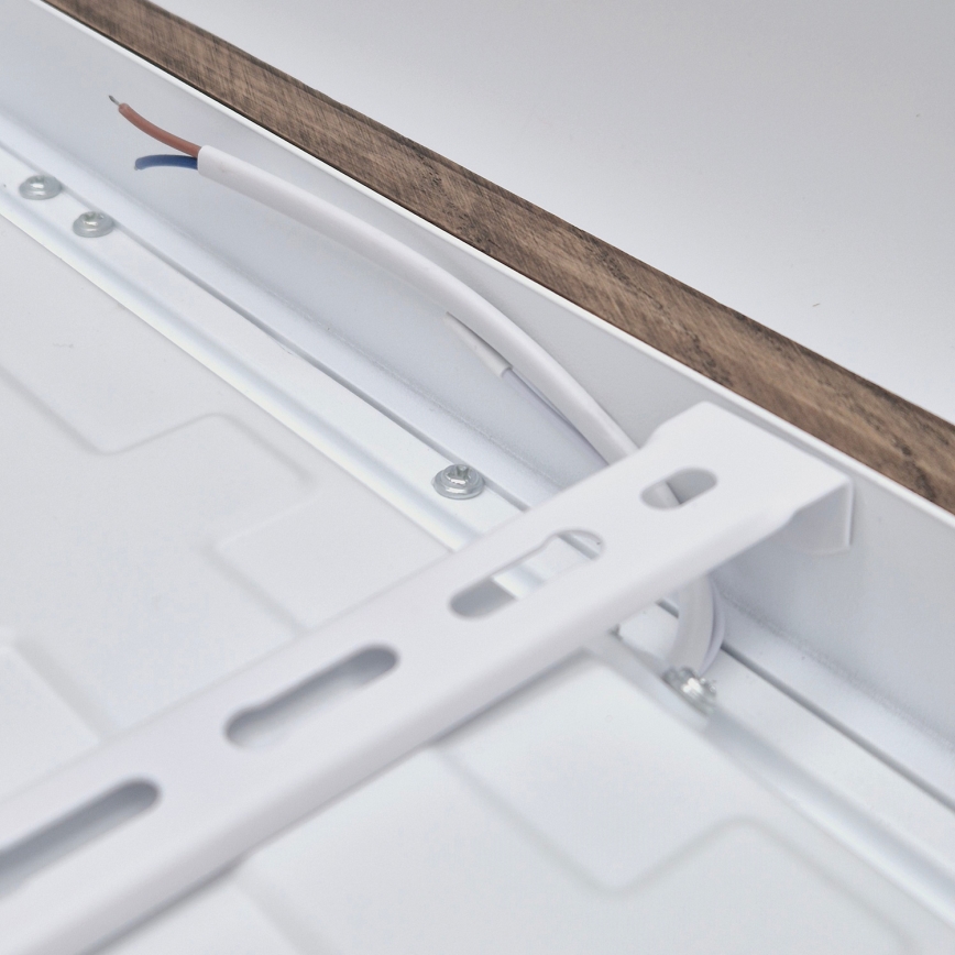 Brilagi - Plafonieră LED pentru baie WOODY FRAME, 40W, 230V, 60x60 cm, IP44, finisaj stejar-nuc