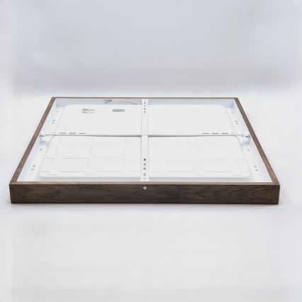 Brilagi - Plafonieră LED pentru baie WOODY FRAME LED/50W/230V 60x60 cm IP44 stejar/nuc