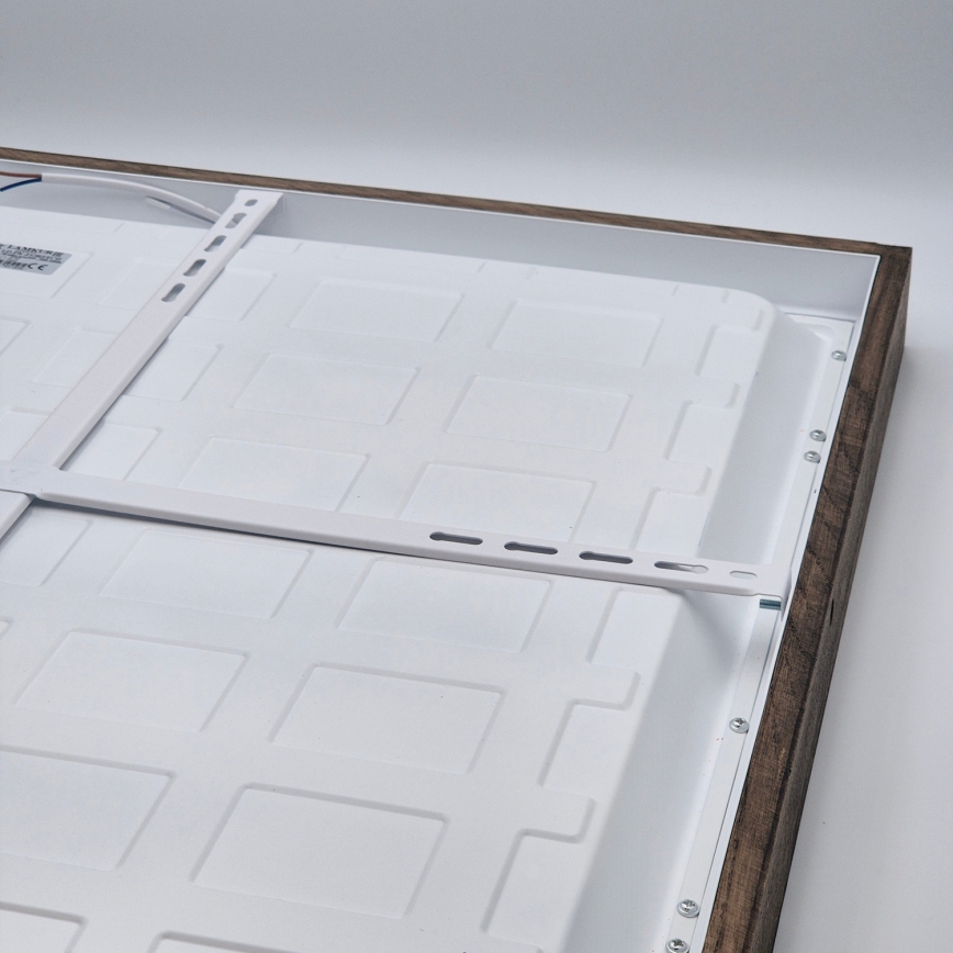 Brilagi - Plafonieră LED pentru baie WOODY FRAME LED/50W/230V 60x60 cm IP44 stejar/nuc