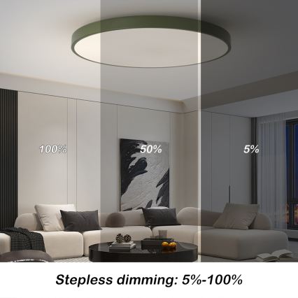 Brilagi - Lampă LED dimabilă POOL SMART LED/128W/230V, diametru 100 cm, Wi‑Fi Tuya + telecomandă, verde