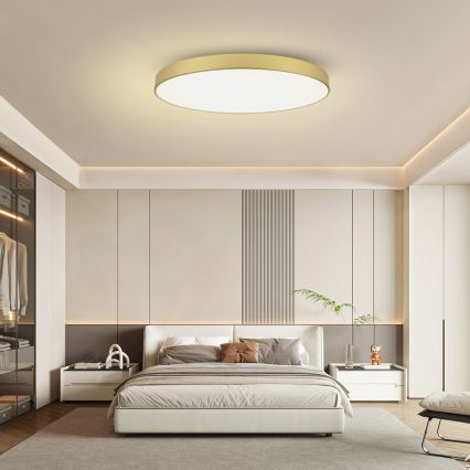 Brilagi - Plafonieră LED dimabilă POOL SMART LED/128W/230V 3000-6000K 100 cm auriu Wi-Fi Tuya + telecomandă