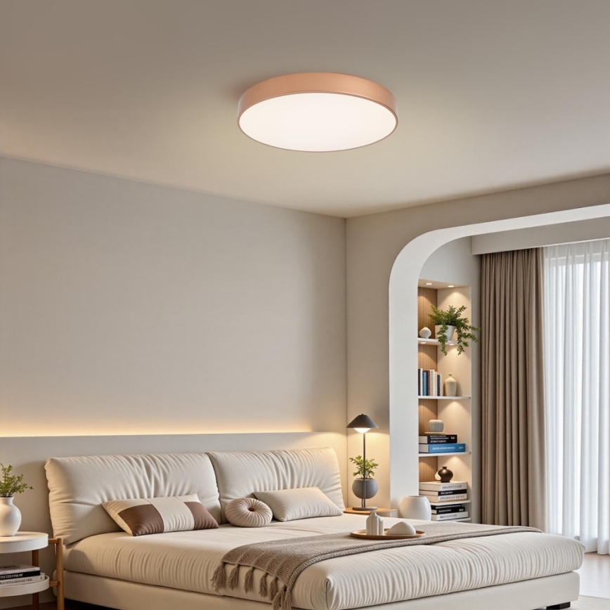Brilagi - Plafonieră LED dimabilă POOL SMART LED/60W/230V 3000-6000K Ø 50 cm Wi-Fi Tuya bronz + telecomandă