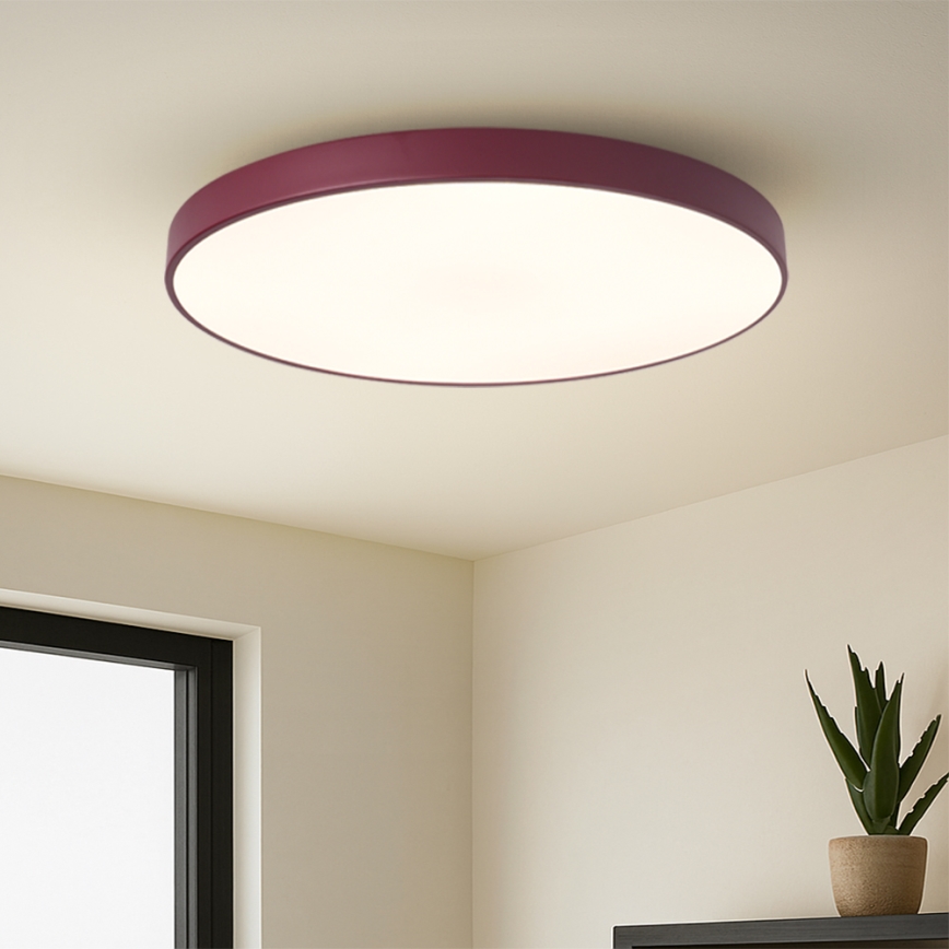Brilagi - Lampă LED dimabilă POOL SMART, 100 W, 230 V, Ø 80 cm, 3000–6000 K, Wi‑Fi Tuya + telecomandă, bordo