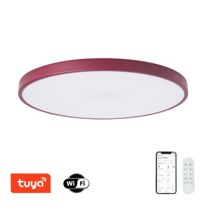 Brilagi - Lampă LED dimabilă POOL SMART, 100 W, 230 V, Ø 80 cm, 3000–6000 K, Wi‑Fi Tuya + telecomandă, bordo