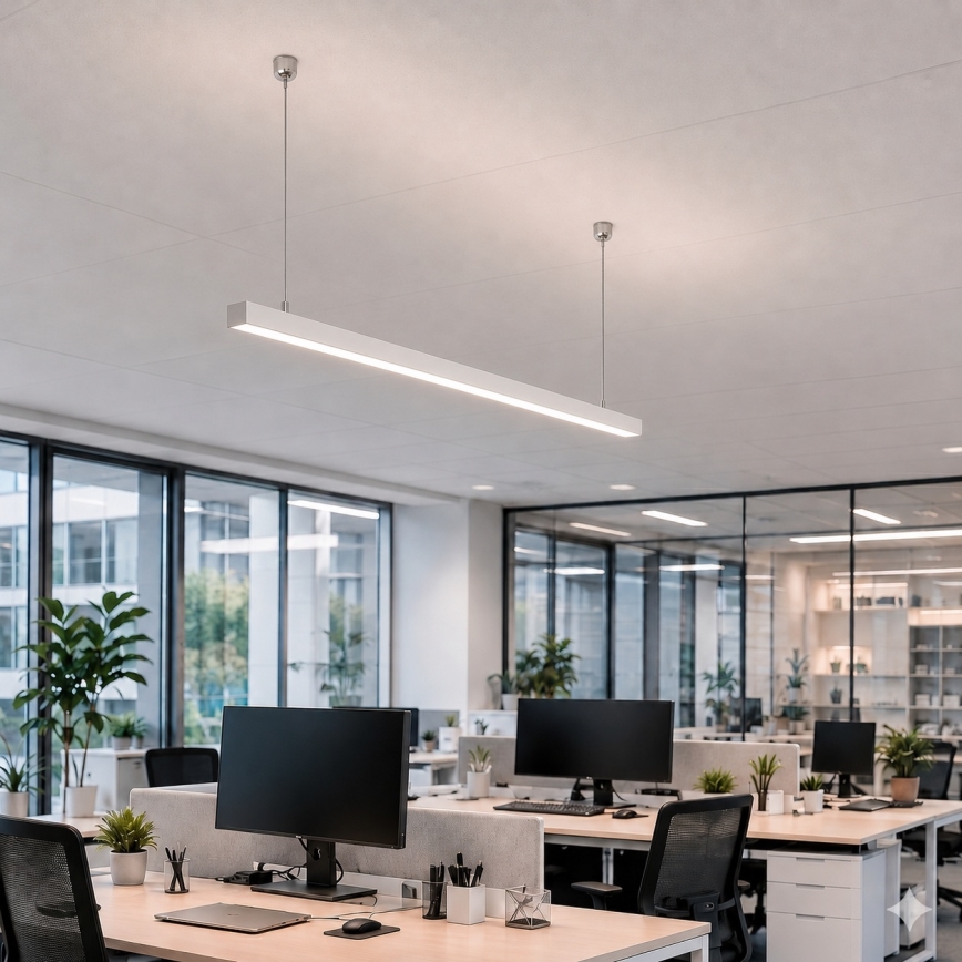 Brilagi - Lampă suspendată LED FULLDAY, 20/30/40 W, 230 V, 2700/4000/6000 K, 120 cm, albă