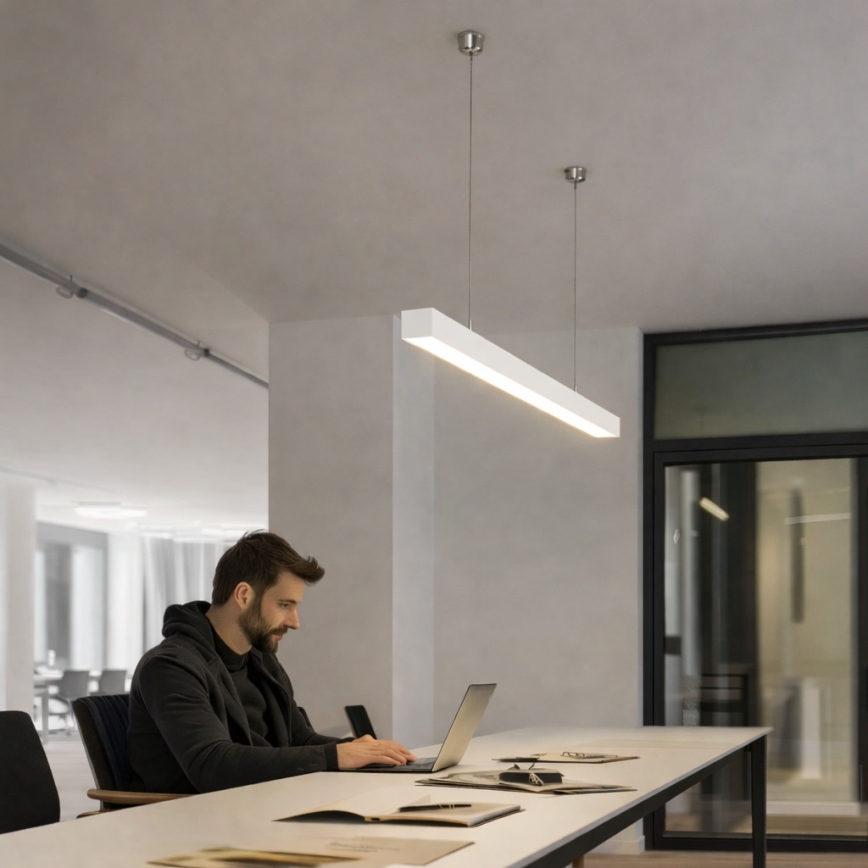 Brilagi - Lampă suspendată LED FULLDAY, 20/30/40 W, 230 V, 2700/4000/6000 K, 120 cm, albă