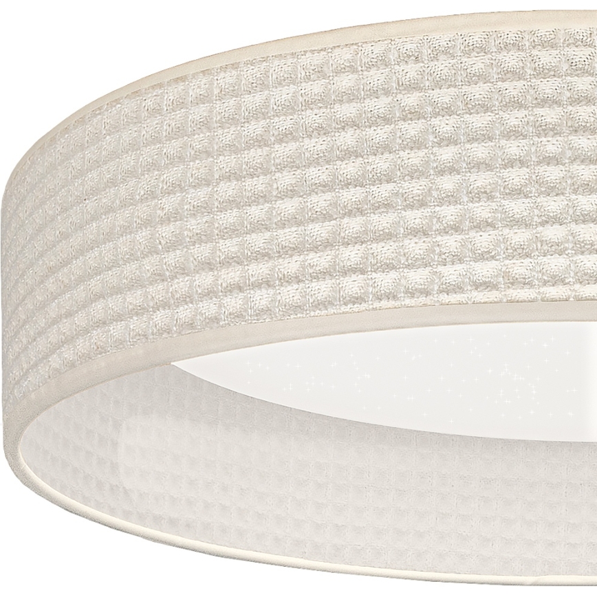 Brilagi - Plafonieră LED dimabilă VELVET SMARTIX STARS LED/24W/230V 3000-6000K Ø 45 cm crem Wi-Fi Tuya Beacon + telecomandă