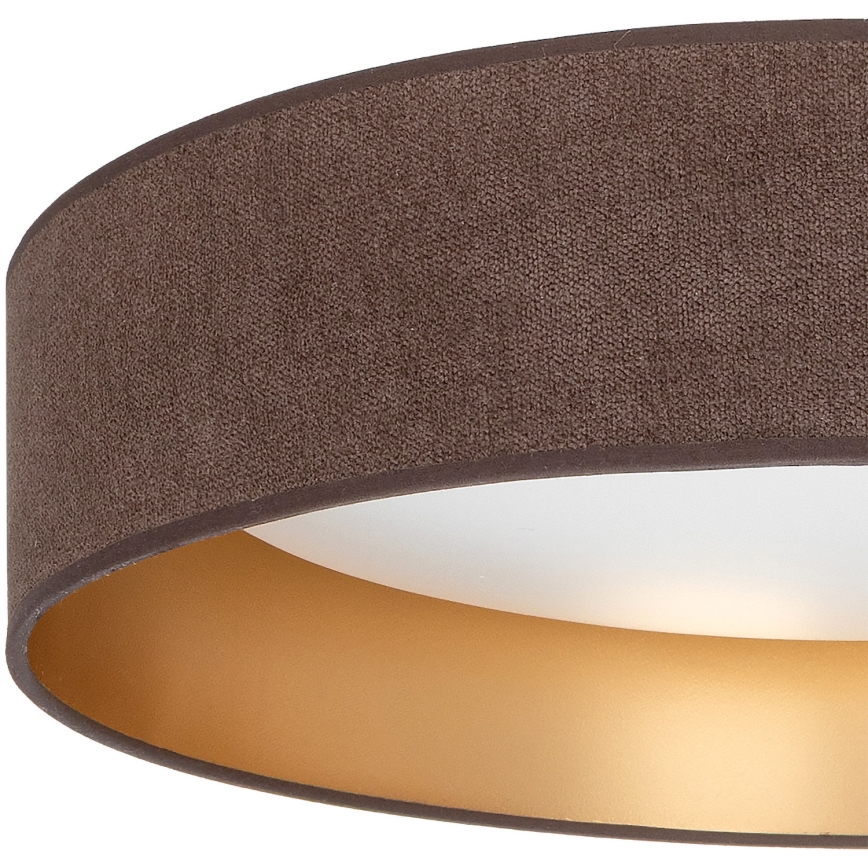 Brilagi - Lampă de tavan LED dimabilă VELVET SMART VARI LED/36W/230V 3000-6500K Ø 55 cm maro/auriu + telecomandă