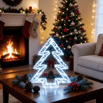 BRILAGI - LED Decorațiune de Crăciun pentru exterior LED/6W/8 funcții 43 cm IP44 brad lumină albă rece