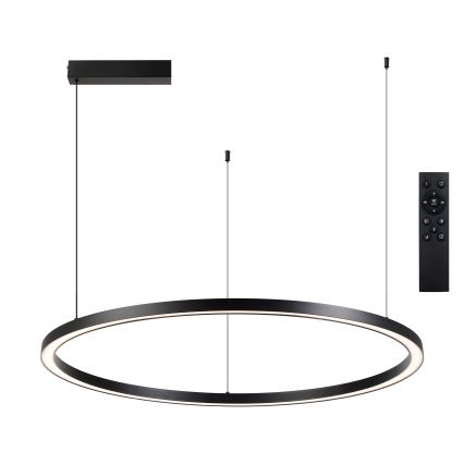 Brilagi - Lustră LED reglabilă suspendată pe cablu PORTOFINO LED/60W/230V 3000-6000K Ø 80 cm neagră + telecomandă