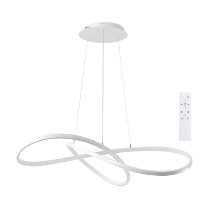 Brilagi - Lustră LED reglabilă pe cablu INFINITY LED/80W/230V 3000-6000K 80x80 cm albă + telecomandă