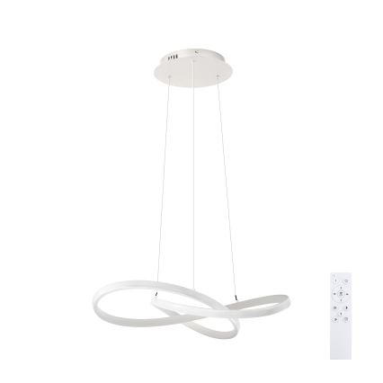 Brilagi - Lustră LED dimmabilă pe cablu INFINITY LED/55W/230V 3000-6000K 50x50 cm albă + telecomandă