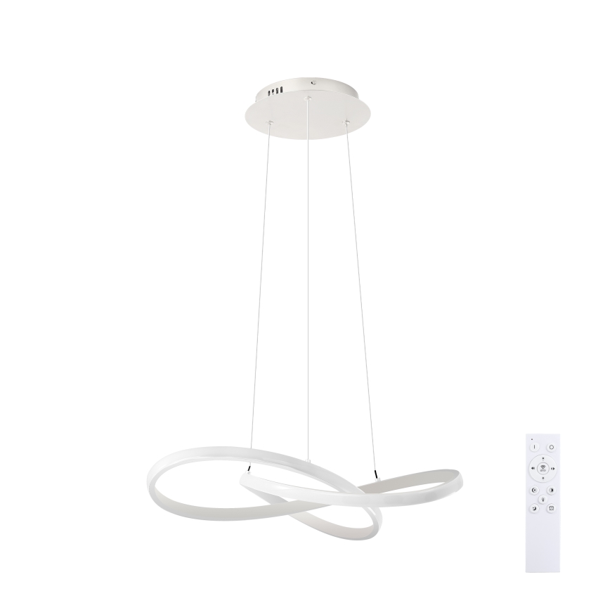 Brilagi - Lustră LED dimmabilă pe cablu INFINITY LED/55W/230V 3000-6000K 50x50 cm albă + telecomandă