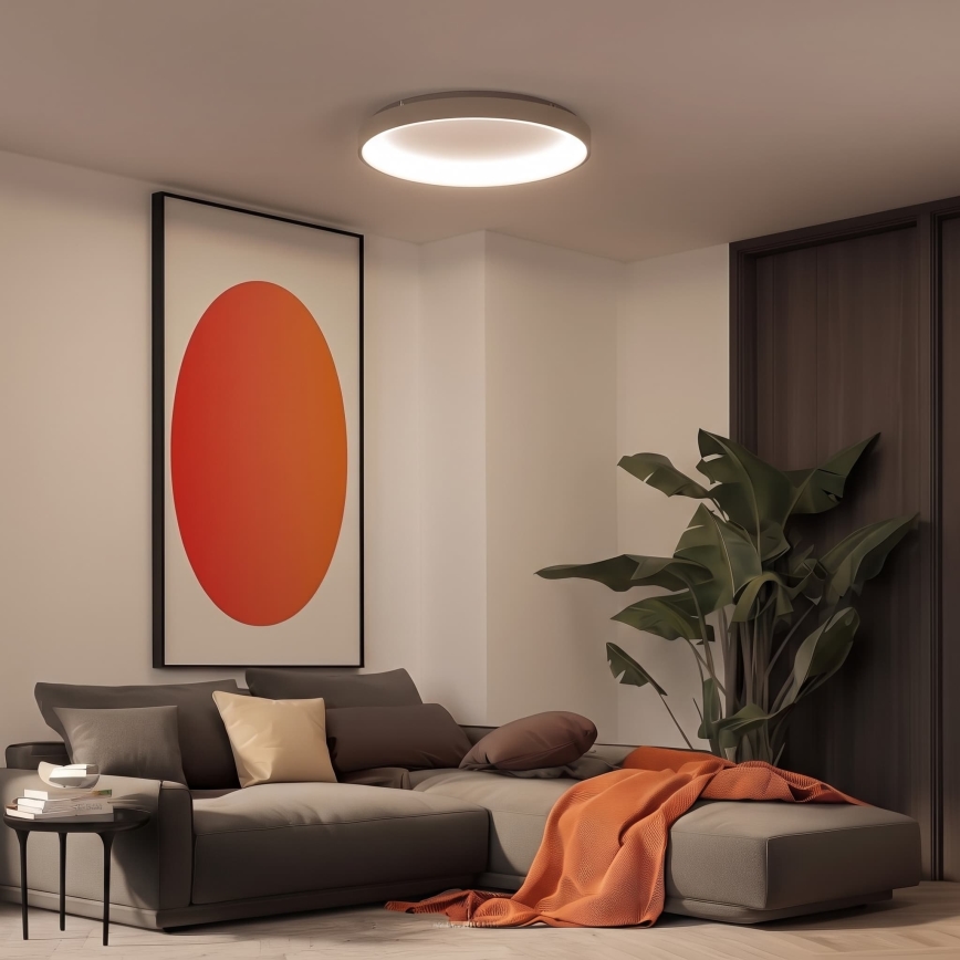 BRILAGI - Lampă de tavan LED dimabilă FALCON II LED/108W/230V 3000-6500K Ø 80 cm alb/bej + telecomandă