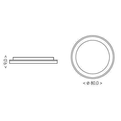 BRILAGI - Lampă de tavan LED dimabilă FALCON II LED/108W/230V 3000-6500K Ø 80 cm alb/bej + telecomandă