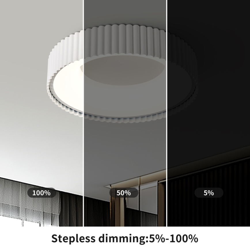 Brilagi - Plafonieră LED reglabilă FALCON MODERN LED/30W/230V 3000-6000K 40 cm albă + telecomandă