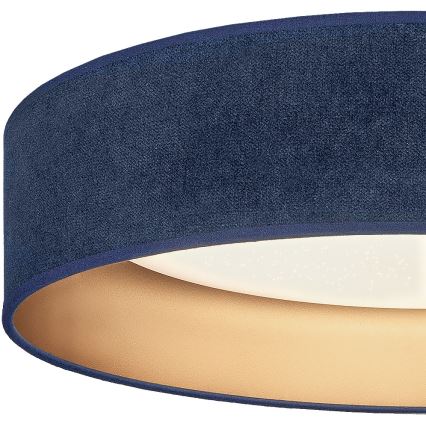 Brilagi - Plafonieră LED dimabilă VELVET SMARTIX STARS LED/36W/230V 3000-6000K Ø 55 cm albastru/auriu Wi-Fi Tuya Beacon + telecomandă
