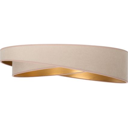 BRILAGI - Lampă de tavan LED dimabilă VELVET TWIST LED/36W/230V 3000-6000K Ø 65 cm Wi-Fi Tuya Beacon bej/auriu + telecomandă