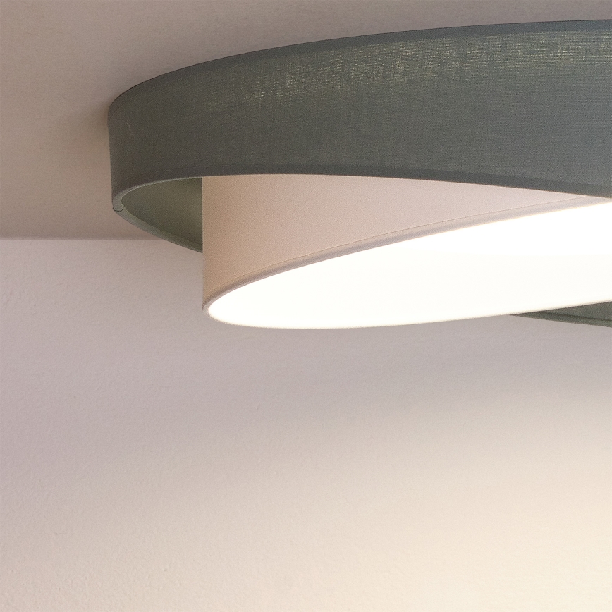 BRILAGI - Plafonieră LED reglabilă VELVET TWIST LED/36W/230V 3000-6000K Ø 65 cm Wi-Fi Tuya Beacon verde/alb + telecomandă